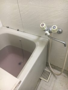 お風呂の蛇口水漏れ